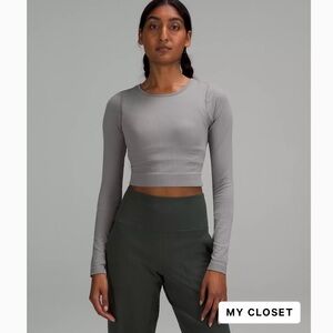 Lululemon Ebb To Street Long Sleeve Shirt Size 6